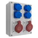 R-BOX 240,  2x16A/5p, 4x250V