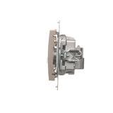 Simon 54 Gniazdo R-TV-DATA złoty mat