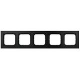SONATA Ramka pięciokrotna - kolor czarny metalik
