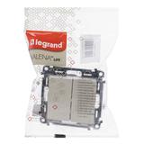 VALENA LIFE ŁĄCZNIK SCHODOWY PODWÓJNY KREMOWY 10 AX - 250 V~, Legrand