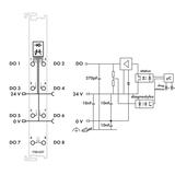 moduł 8DO 24V DC 0,5A WAGO