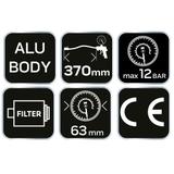 Pistolet do pompowania z manometrem o 63 mm