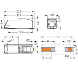 złączka SMD do płytek drukowanych z przyciskami