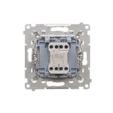 Simon 55 Łącznik krzyżowy z podświetleniem LED – piktogram schody szybkozłączka Aluminium mat TW7L.01/143 KONTAKT