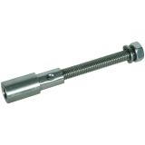 Adapter przedłużający o dł. 130 mm z gwintem M10 do wypustu uziemiającego, stal nierdzewna NIRO (V4A