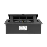 NOEN Kaseta meblowa wpuszczana w blat ze zintegrowaną ramką PCV na gniazda modułowe 3 x 45x45mm lub OR-GM-9010/B ORNO
