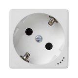 Simon Connect Gniazdo K45 schuko 16A/230V wskaźnik zasilania czysta biel KL01/9 KONTAKT