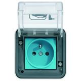 W.1 Gniazdo natynkowe do ładowania pojazdów elektrycznych IP55 szary XEV080 HAGER