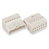 wtyk 5-biegunowy z blaszką styku PE biały