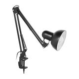 Lampka biurkowa kreślarska DEON przykręcana 60W E27 stalowa czarna VIRONE DL-14/B ORNO