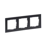 Suno Ramka Potrójna 3-Krotna Ciemnoszary 721553 LEGRAND