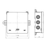 Puszka instalacyjna naścienna NS7 FASTBOX&HOOK brązowy