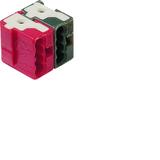 KNX e/s Zacisk systemowy dwubiegunowy czerwony/czarny TG008 HAGER