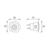 LAMPKA WTYKOWA  HL993L ROZA