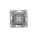 Simon 54 Łącznik krzyżowy z podświetleniem LED bez piktogramu 10A 250V szybkozłączka antracyt DW7L.01/X/48 KONTAKT