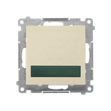 Simon 55 Sygnalizator świetlny LED – światło zielone 230V Szampański mat