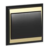 Przycisk dzwonek podtynkowy Luna, 10A, 250V, WP-6/7L, czarny/złoty OR-OE-7604/BC ORNO
