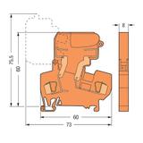 złączka bezpiecznikowa 4 mm2