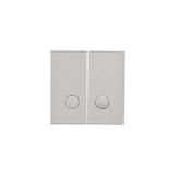 Simon 55 Klawisz podwójny z oczkami do: SW6/2L2M Aluminium mat TKW6/2L2/143 KONTAKT