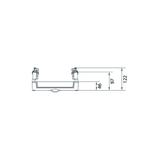 univers N Blok dla szyn zbiorczych poziomych 60mm 4/5-pol. 1xNH2 450x250mm UE31E3B HAGER