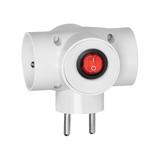Rozgałęźnik 3x2P+Z, z wyłącznikiem R-31W ORNO