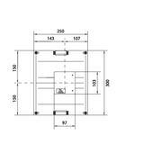 univers N 300x250mm podzespół dla wyłącznika mocy H3+ P250 UK21LH1 HAGER
