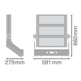 Naświetlacz FLOOD MAX LUM 900W 757 ASYM 50x110 WAL