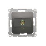 Simon 54 Gniazdo antenowe TV pojedyncze Do instalacji indywidualnych antracyt