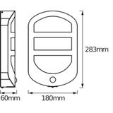 ENDURA STYLE PLATE WALL SEN 12,5WST LEDV Oprawa zewnętrzna