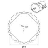 Pokrywa sygnalizacyjna Pts 60 (50szt) 13.16 OPATÓWEK
