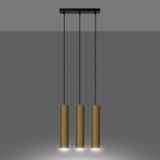 Sollux Lampa Wisząca LAGOS 3 złoty połysk SL.1201