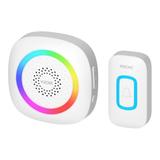 PELA AC, dzwonek bezprzewodowy sieciowy, learning system, 60 dźwięków, LED RGB, 300m, biały