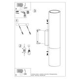 Sollux Kinkiet LOOPEZ czarny/złoty SL.0950