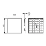 RC132V G5 36S/840 PSU W60L60 OC Oprawa sufitowa do wbudowania