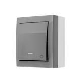 Simon Aquaclick Przycisk światło z podświetleniem 10AX 250V zaciski śrubowe, szary