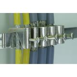 Zacisk ekranu kabla, fi 1,5-6,5 mm, mosiądz niklowany