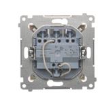 Simon 54 Przycisk potrójny z podświetleniem LED 10A 250V szybkozłączka kremowy DP31L.01/41 KONTAKT