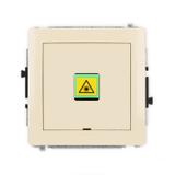 DECO Mechanizm gniazda światłowodowego/optycznego pojedynczego, bez pola opisowego beżowy