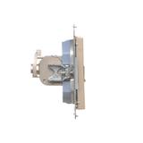 Simon 55 Gniazdo komputerowe pojedyncze RJ45 kategoria 6 ekranowane z przesłoną przeciwkurzową Szamp