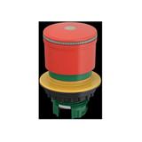 M30-PVL30 Przycisk bezpieczeństwa 30mm otwór 30mm pierścień podświetlany odblokowanie owywany przez