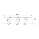 Oprawa do zamontowania na szynoprzewodzie (3 szt.)/Szynoprzewód SOFIA 3xGU10 WHITE