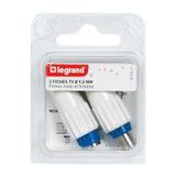 1 WTYK MĘSKI + 1 WTYK ŻEŃSKI Z WYJŚCIEM PROSTYM, Legrand