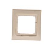 Simon 54 Premium Ramka 1-krotna PREMIUM do puszek karton-gips IP20 / IP44 kremowy DRK1/41 KONTAKT