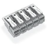 złączka zasilająca 5-biegunowa ze stopkami bez styku PE