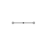 Złączka szynowa 2‑przewodowa 2,5mm2 szara 280‑601 WAGO