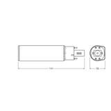 Lampa DULUX D E LED FR 18 ECG, AC mains 7W 840 G24q-2
