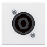 Mosaic Gniazdo Speakon - 2 Moduły Białe 4 Styki 078760 LEGRAND