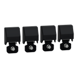 Spacial Uchwyty mocujące na ścianie ze stali + osłony do S3D 4 sztuki