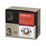 FONDI SC ramka dekoracyjna oprawy punktowej, MR16/GU10 max 50W, kwadrat, stała, aluminiowa, biało-zł