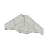 PAP PRV/PPV8 GR Płytka końcowa (styki), 120 mm x 3 mm, szary /10szt./ 1211460000 WEIDMÜLLER